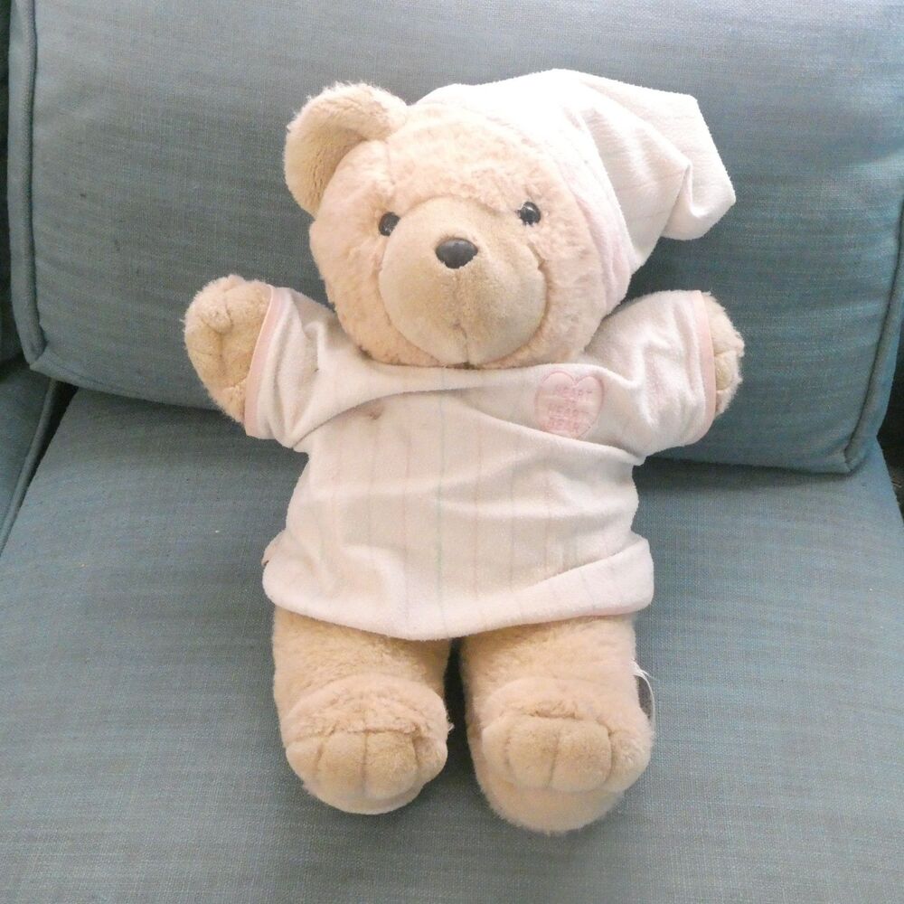 Heart to Heart Bear 1986 Chosun Vintage 16" Plush NON WORKING
